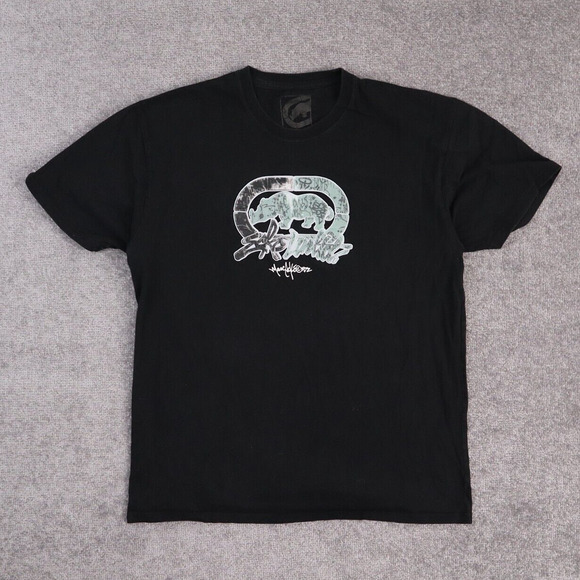 Y2K Echo Untld XL Black Short Sleeve T-Shirt - Picture 1 of 9